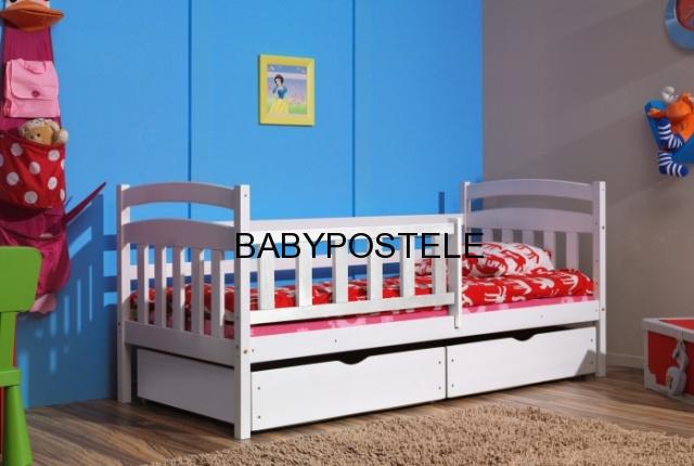POSTEL Z MASÍVU BÍLÁ 180 X 80 CM-rošt zdarma