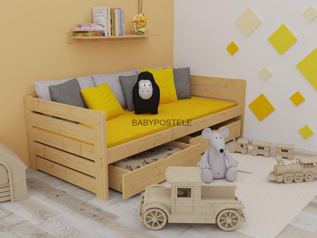 Postel z masívu 160x80 cm