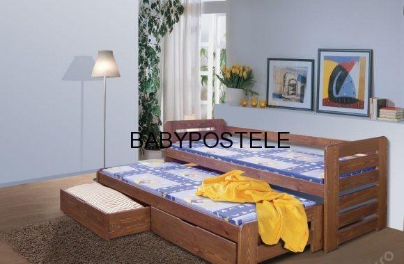 POSTEL Z MASÍVU PRAKTIK 200 X 90 CM, VŠE V CENĚ