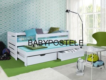 POSTEL PRO 2 DĚTI PRAKTIK BÍLÁ - 90 x 200 cm