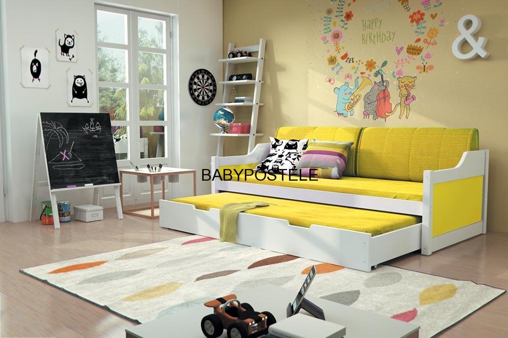 Dvoulůžko 185 x 80 cm - komplet, barva na výběr