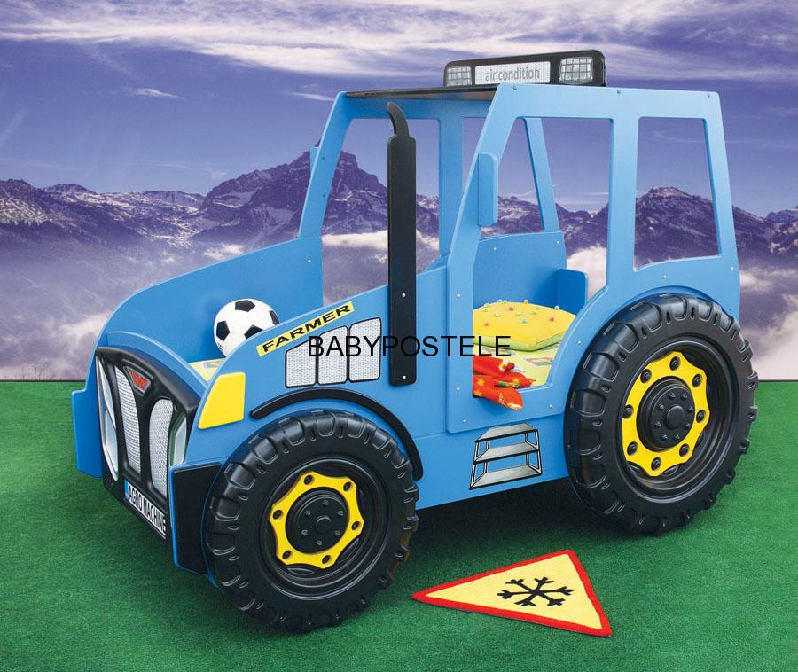 Dětská postel TRAKTOR - MODRÝ