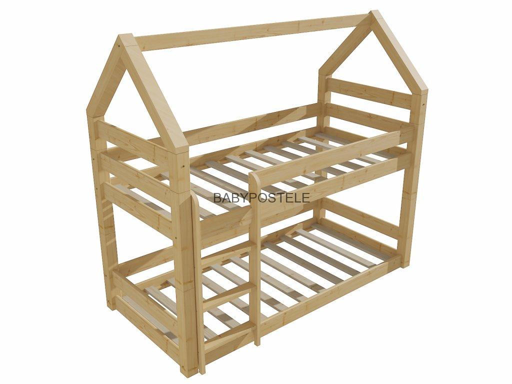Patrová postel domeček 90x200