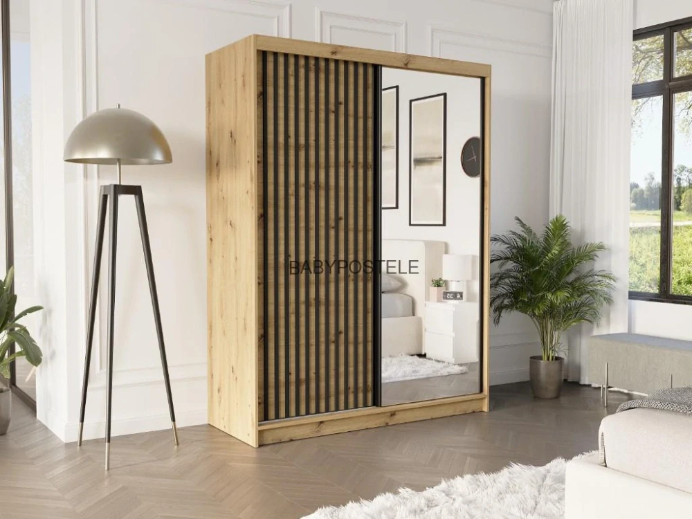 Posuvná šatní skříň 150 cm