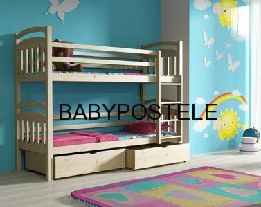 PATROVÁ POSTEL KUBÍK 180 x 80 CM, VŠE V CENĚ
