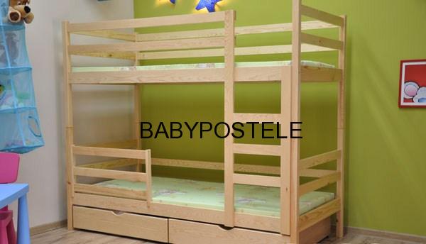 PATROVÁ POSTEL 180 X 80 CM, VŠE V CENĚ