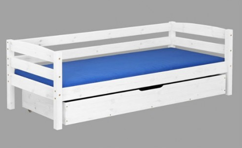 ČESKÁ VÝROBA - POSTEL Z MASÍVU FILIP - barva bílá