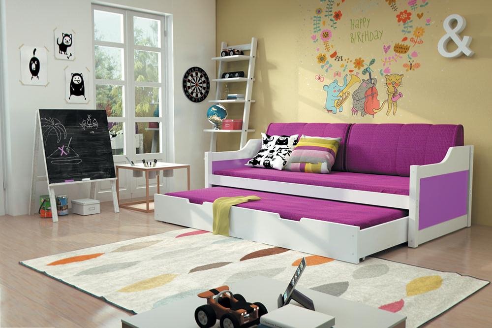 Dvoulůžko 185 x 80 cm - komplet, barva na výběr