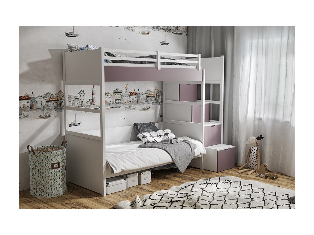 Patrová postel 200x90 cm MNOHO BAREV NA VÝBĚR