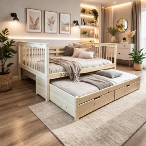ČESKÁ VÝROBA-postel Romance 200x140 cm pro 2-3 osoby, barva masívu na výběr