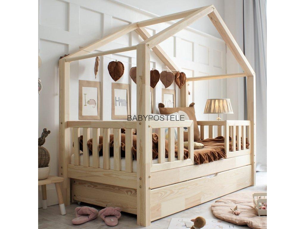 Domečková  postel s přistýlkou 160X80 CM HOUSE BED DUO