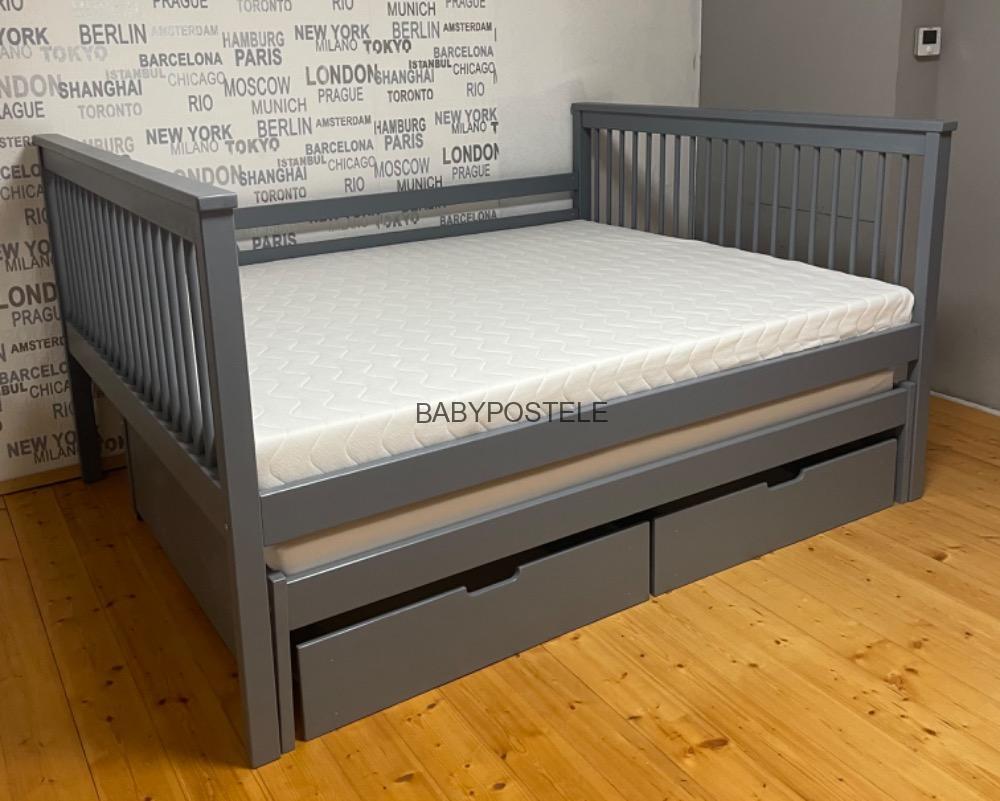 ČESKÁ VÝROBA - postel Romance 200x90 cm pro 2 osoby, barva masívu na výběr