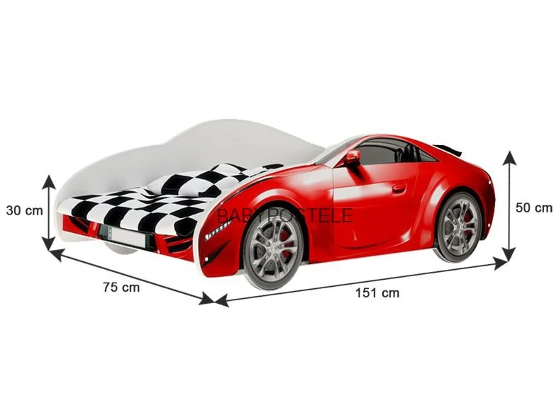 Postel auto 140x70 cm