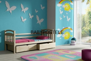 POSTEL  z masívu  BENJAMIN,   rozměr 200 x 90 CM