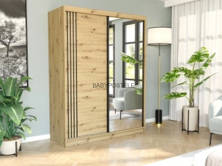 Posuvná šatní skříň 150 cm 