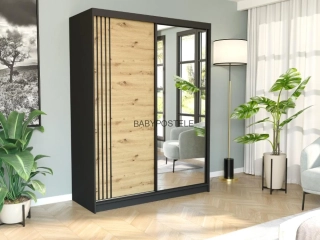 Posuvná šatní skříň 150 cm 