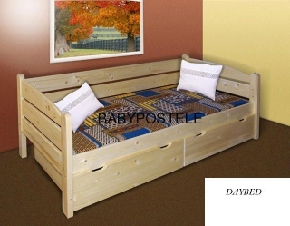 POSTEL Z MASÍVU DAYBED, VŠE V CENĚ -200 X 90 cm