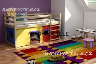 VYVÝŠENÁ POSTEL 180 X 80 CM,